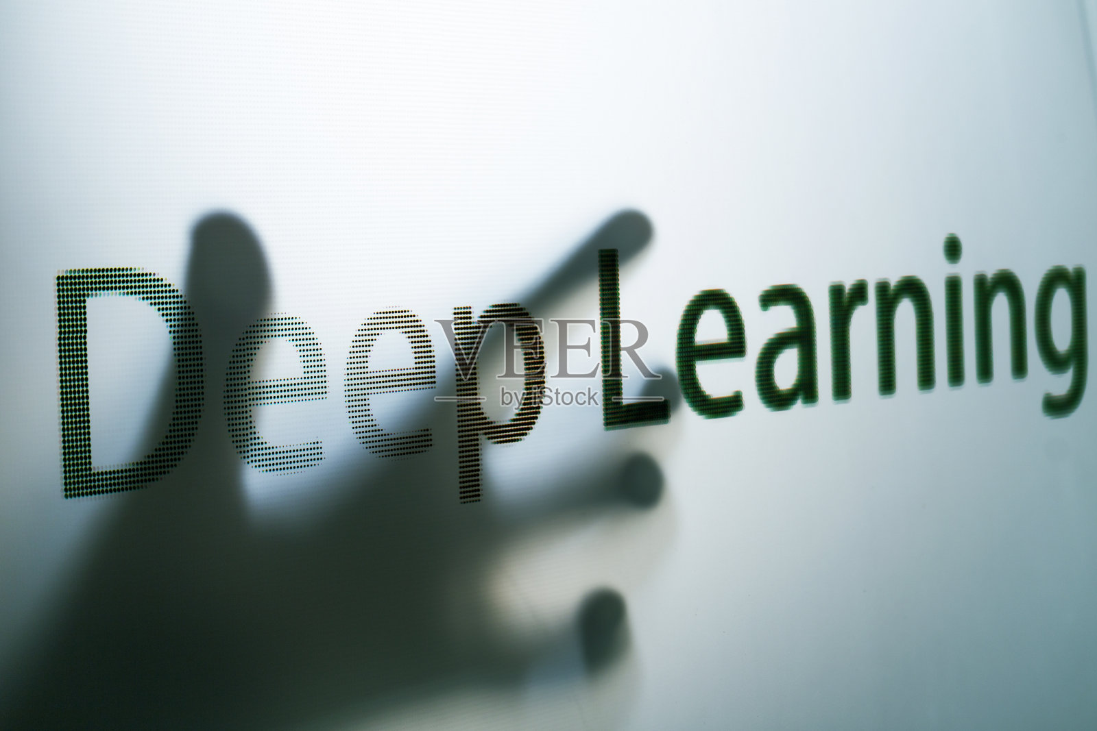 指向深度学习的指指点点照片摄影图片