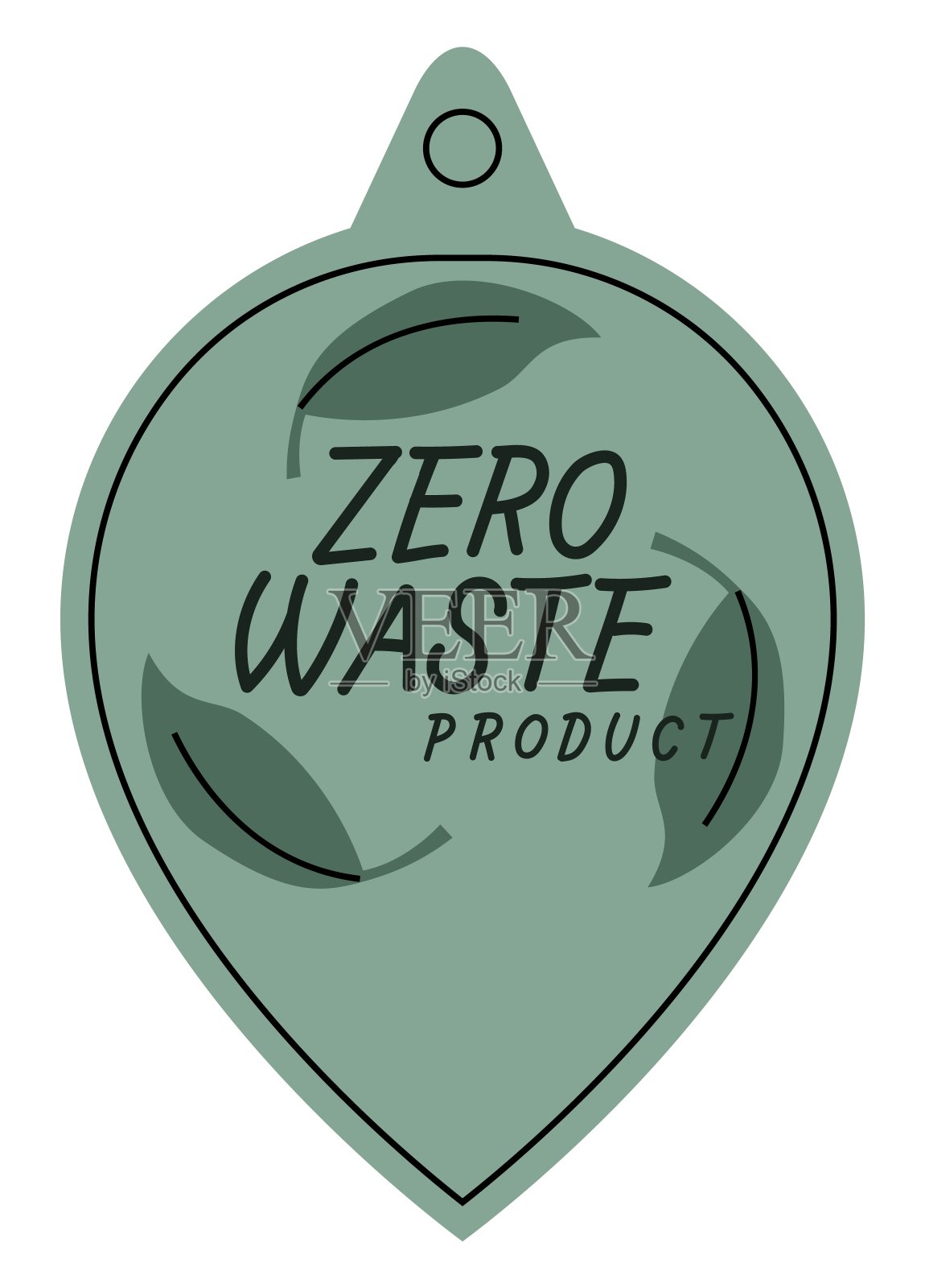 零浪费-包装产品的标签设计元素图片