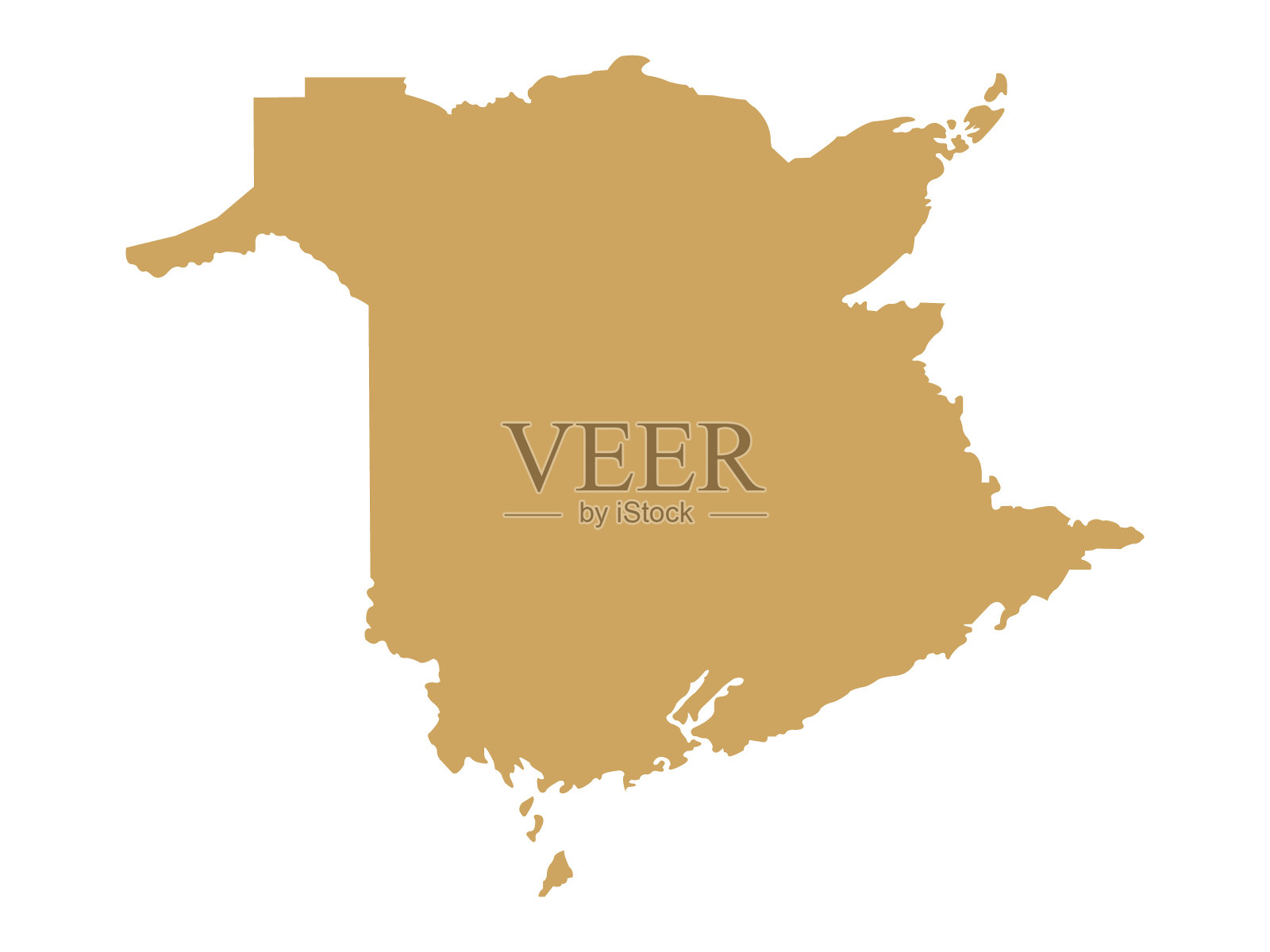 新布伦瑞克地图插画图片素材