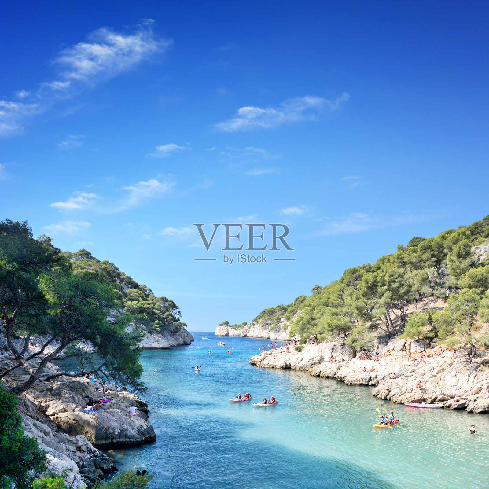 法国马赛的卡兰克斯照片摄影图片