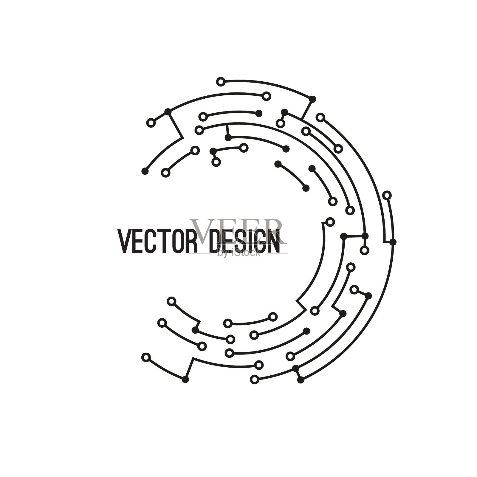 文摘圆横幅插画图片素材