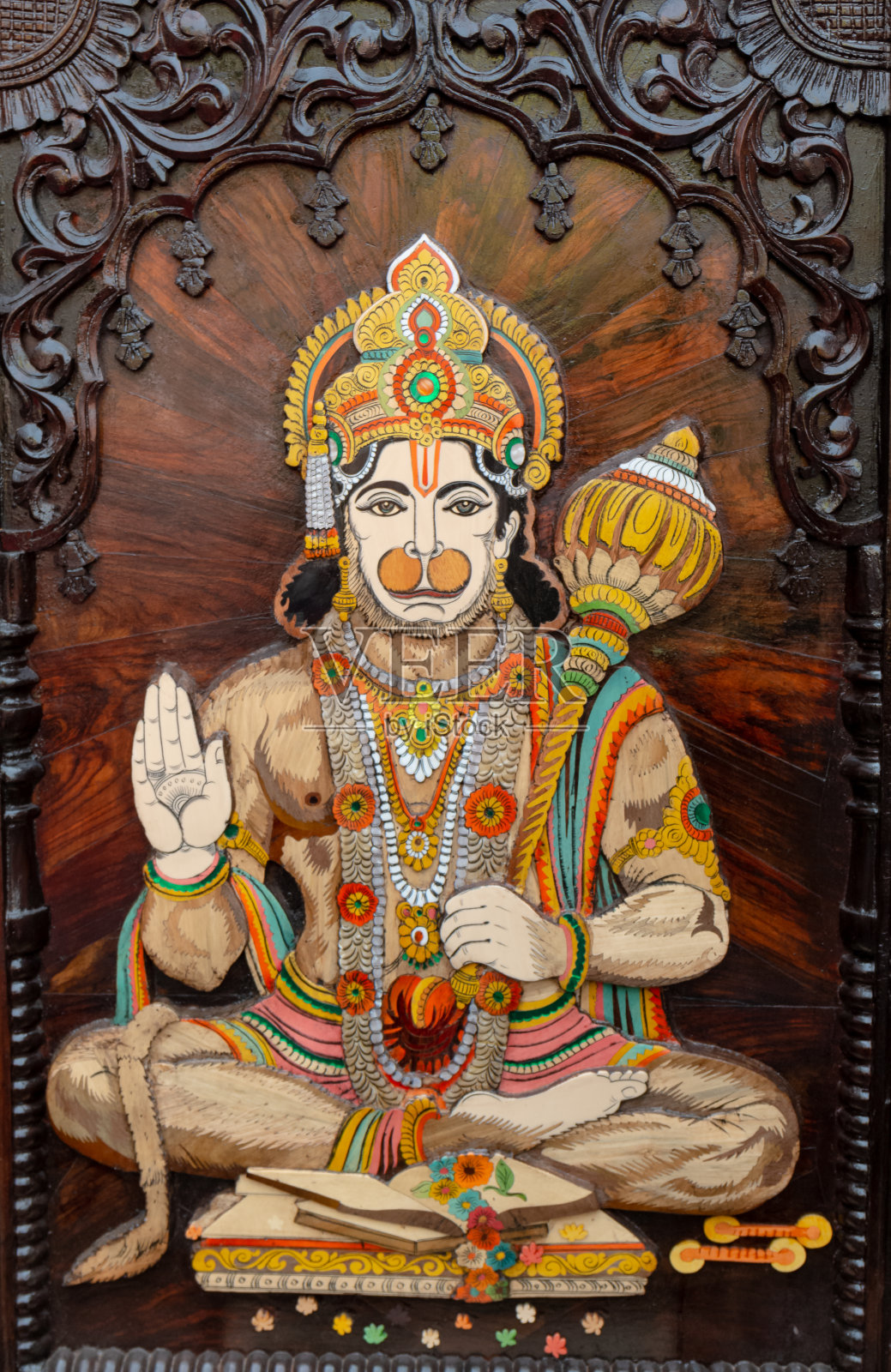 哈努曼大人的手工画照片摄影图片