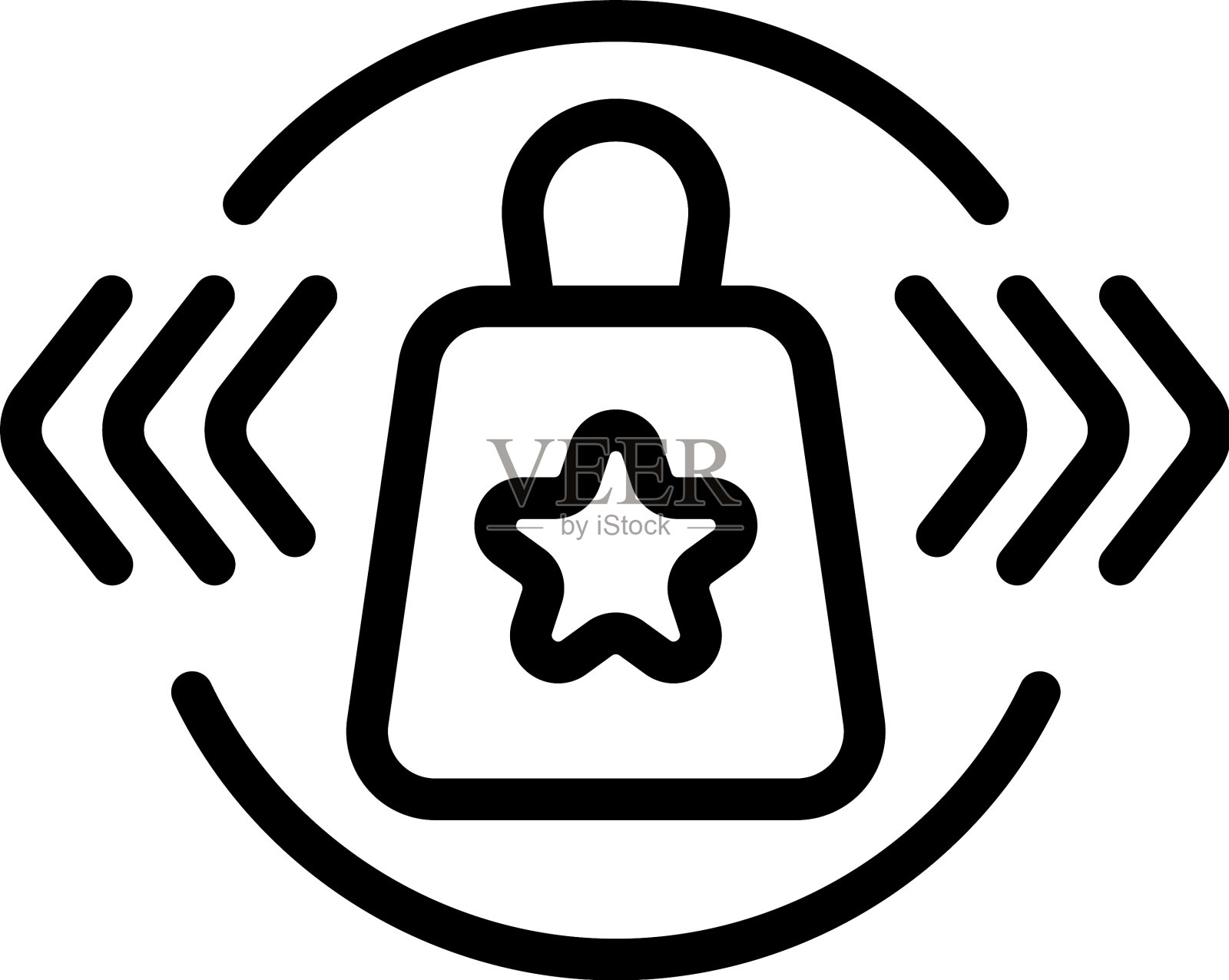 最喜欢的商店包图标轮廓出售商店图标素材