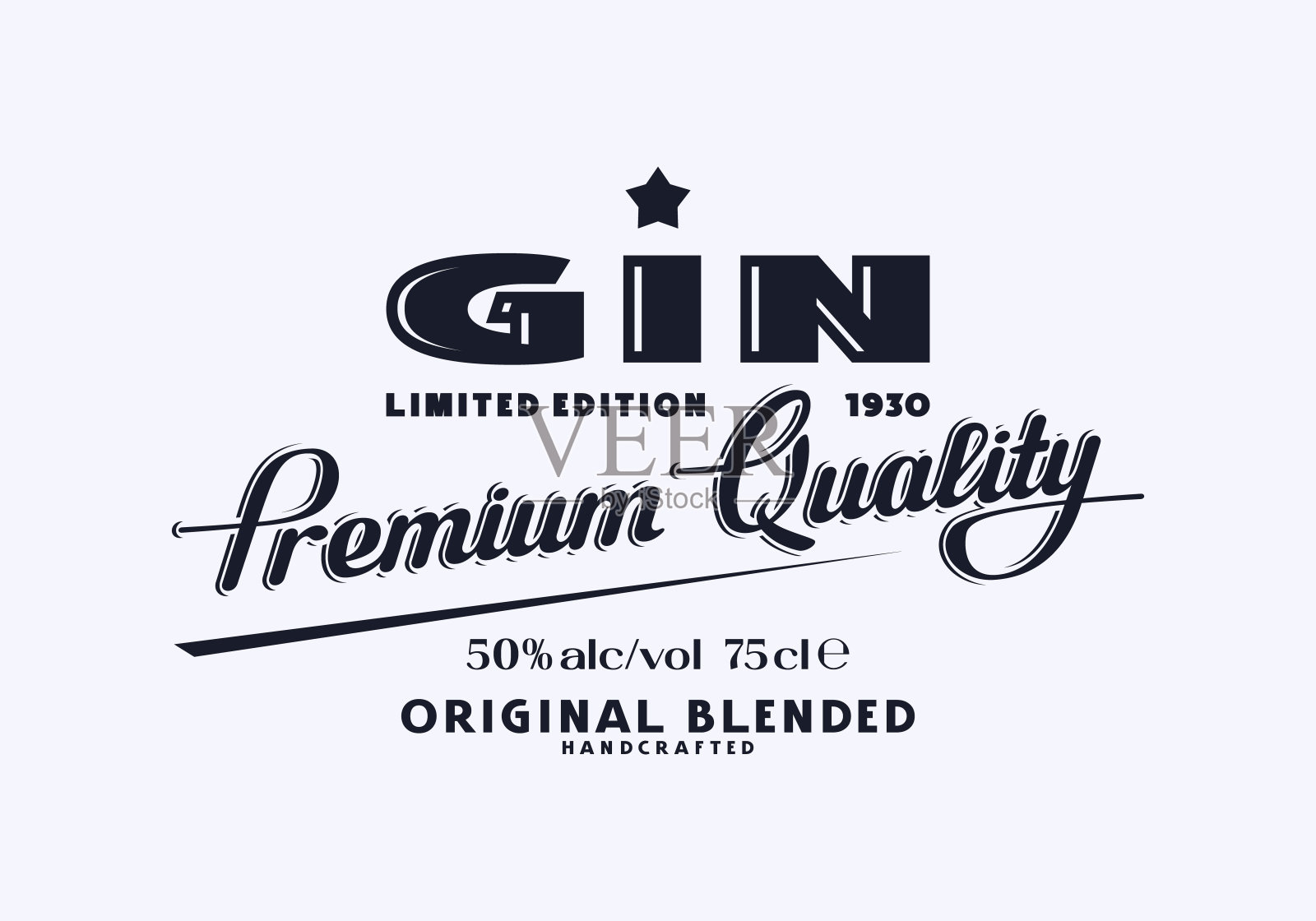 杜松子酒的模板标签插画图片素材