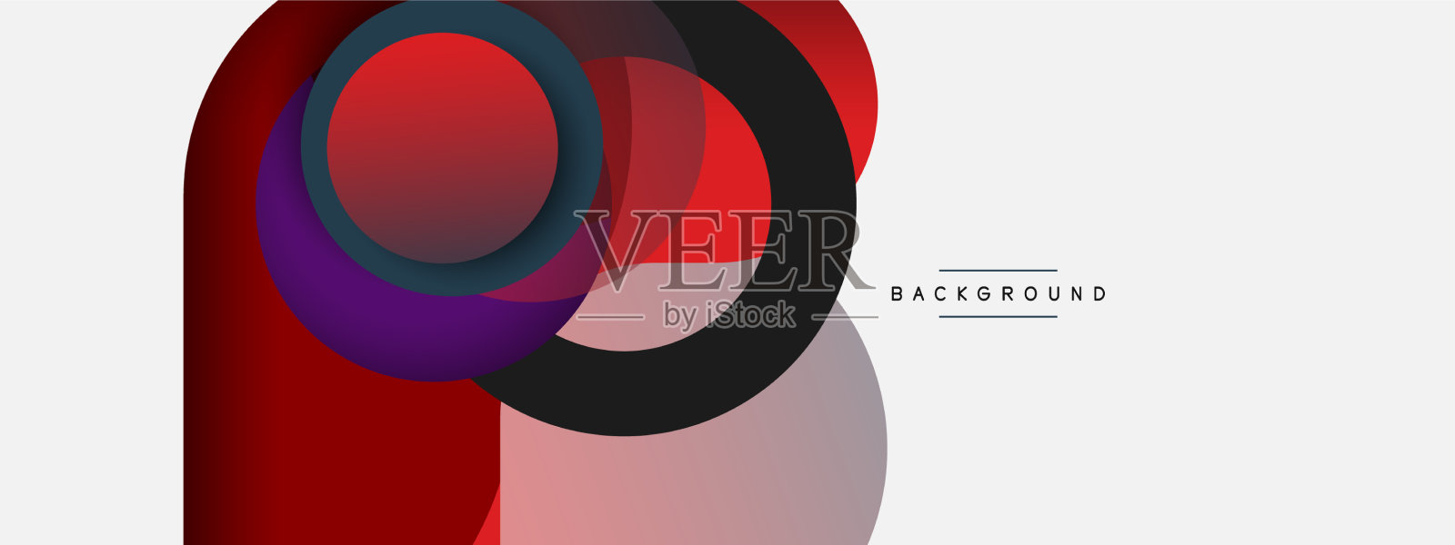 圆的形状圈最小的几何插画图片素材