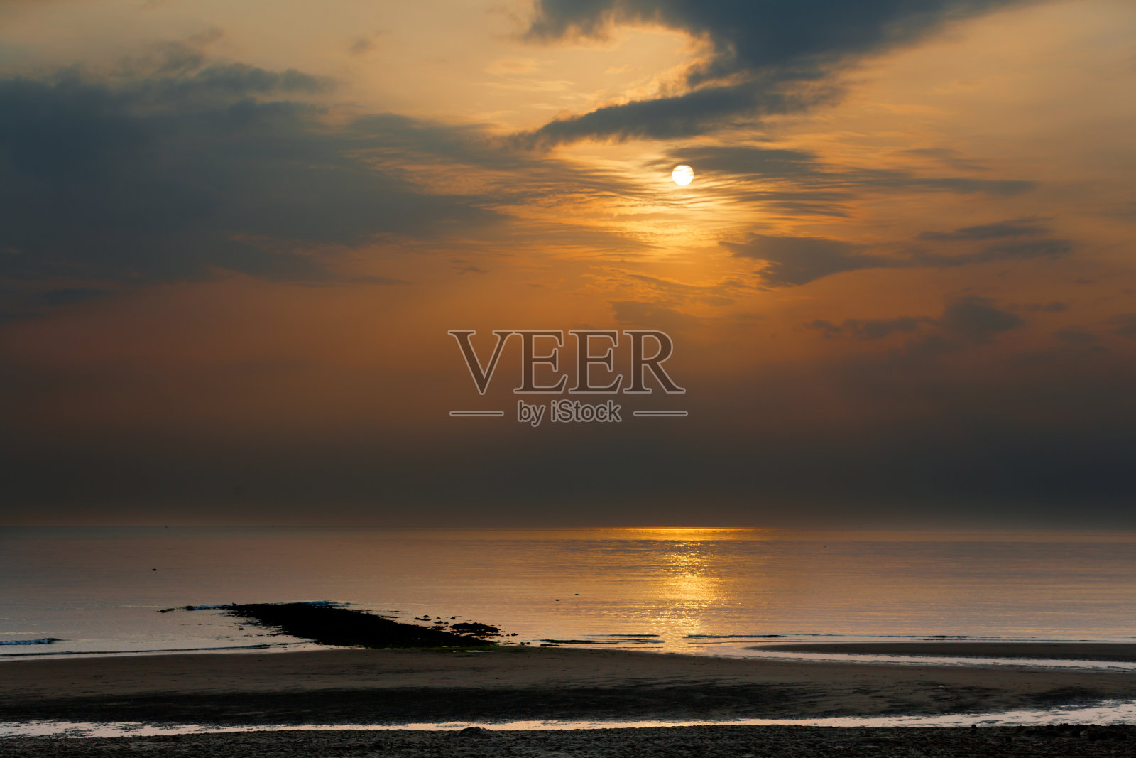 海上日落照片摄影图片