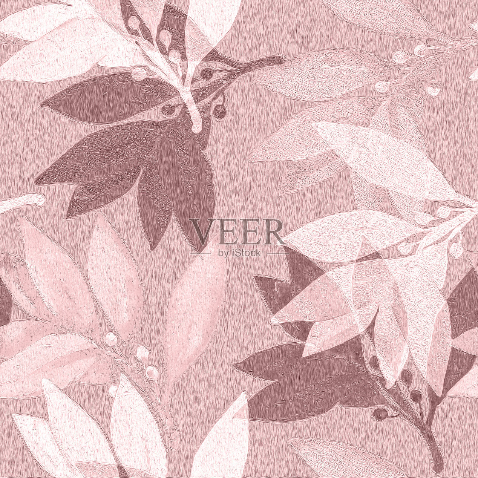 模式树月桂树插画图片素材