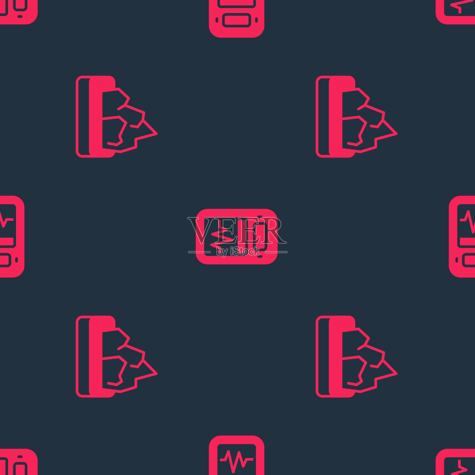 设置矿采和地震仪为无缝模式图标素材