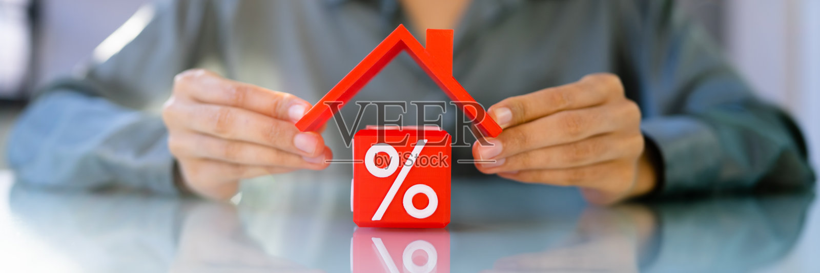 房屋抵押贷款或信用照片摄影图片