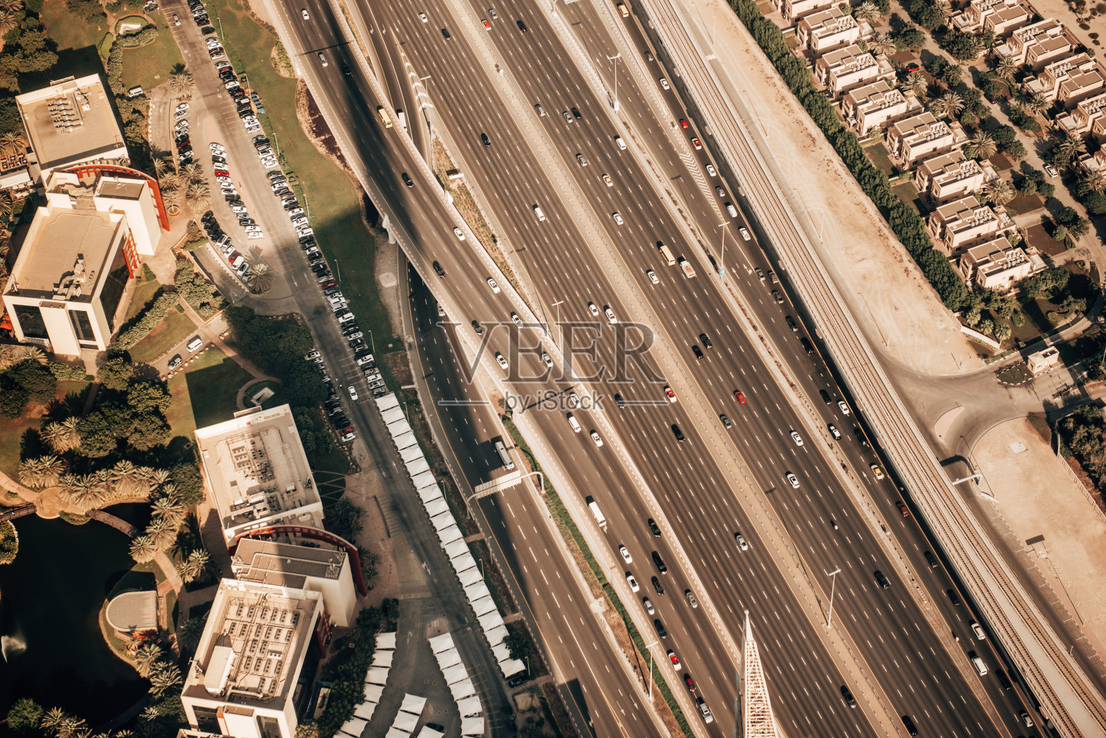 迪拜大厦鸟瞰图照片摄影图片