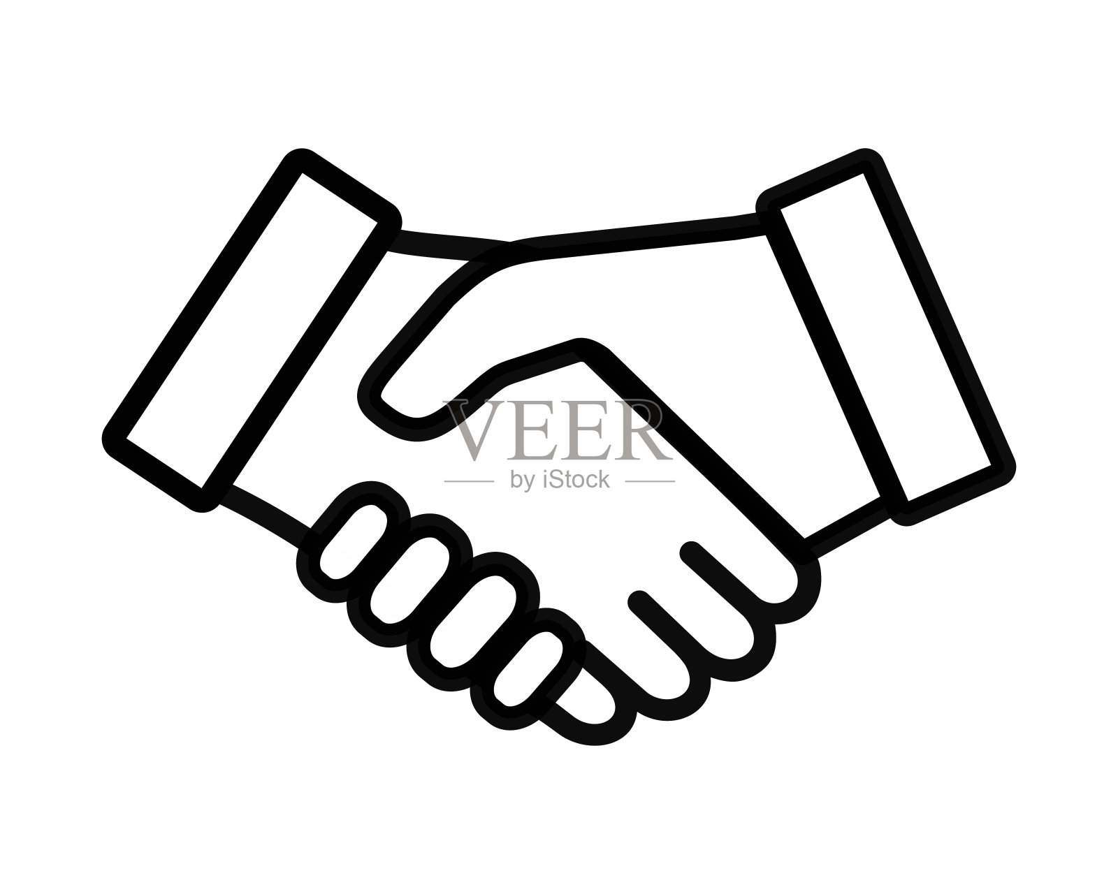 握手图标插画图片素材