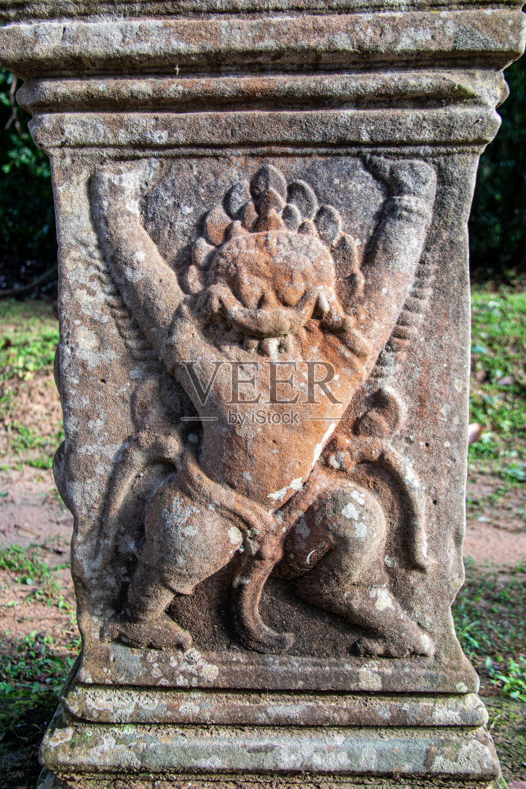 吴哥的寺庙雕刻照片摄影图片