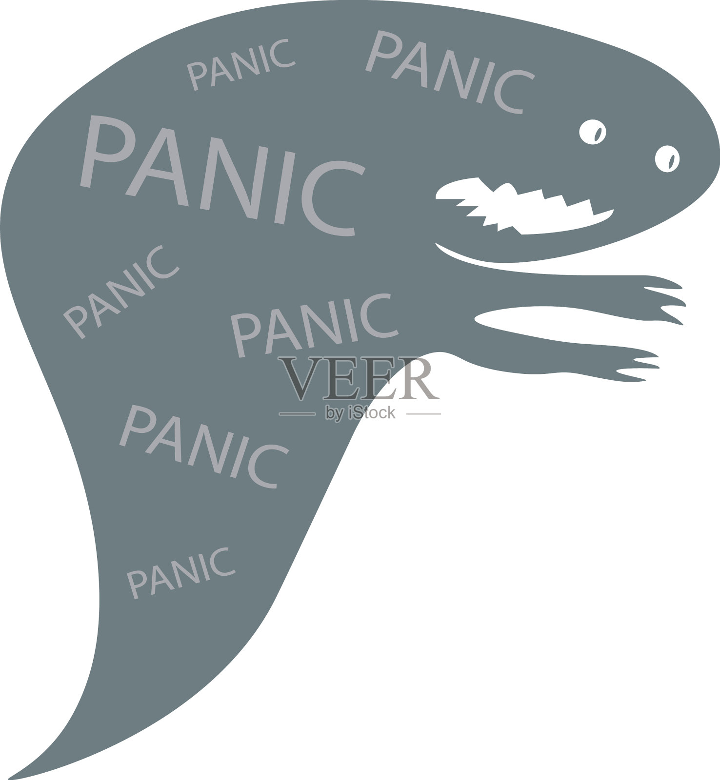 恐慌怪物平面概念设计元素图片