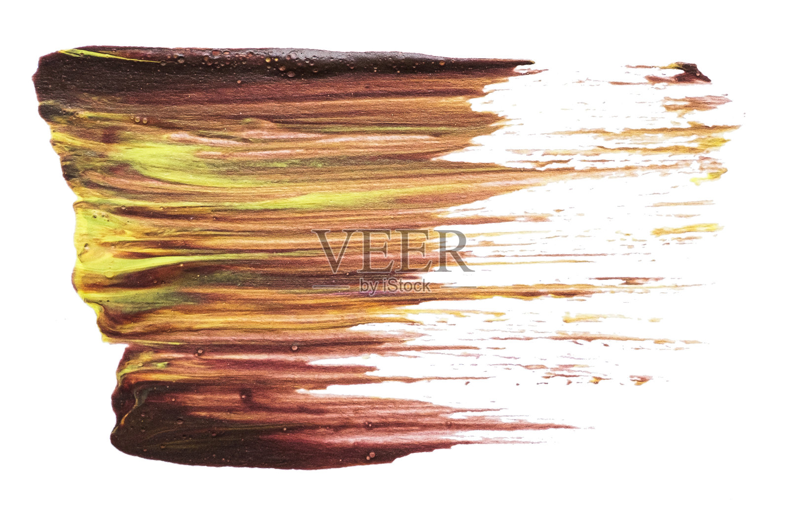 抽象丙烯酸水彩油漆刷笔触纹理孤立在白色背景的标志和横幅。设计、创意和插图。照片摄影图片