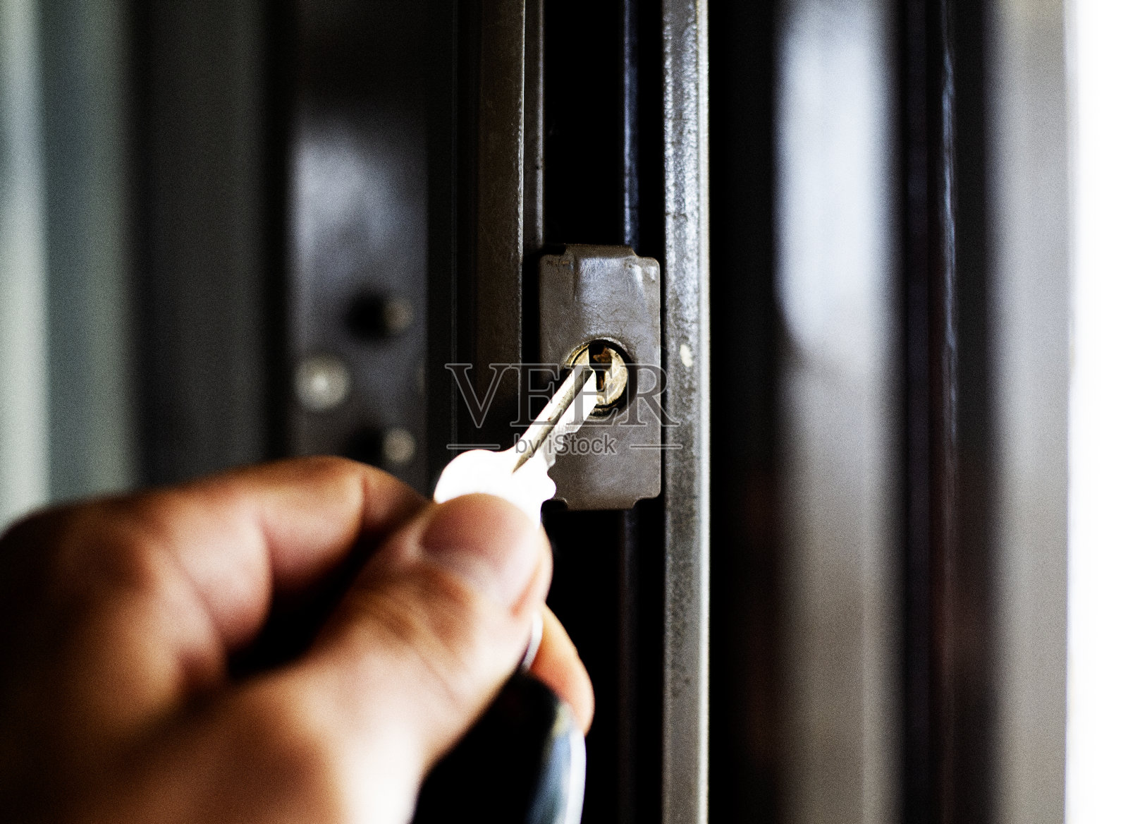 钥匙解锁保存照片摄影图片