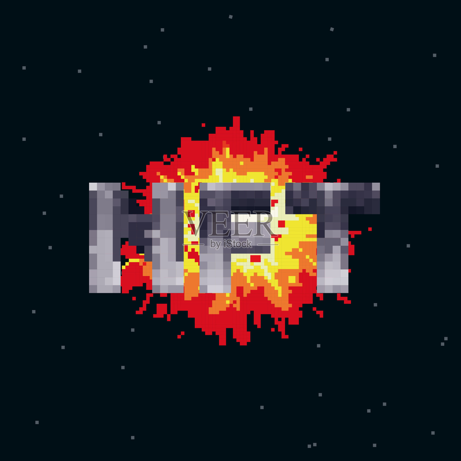 非功能性测试牌爆炸。加密的艺术。加密向量壁纸。印刷、海报、横幅。矢量图插画图片素材