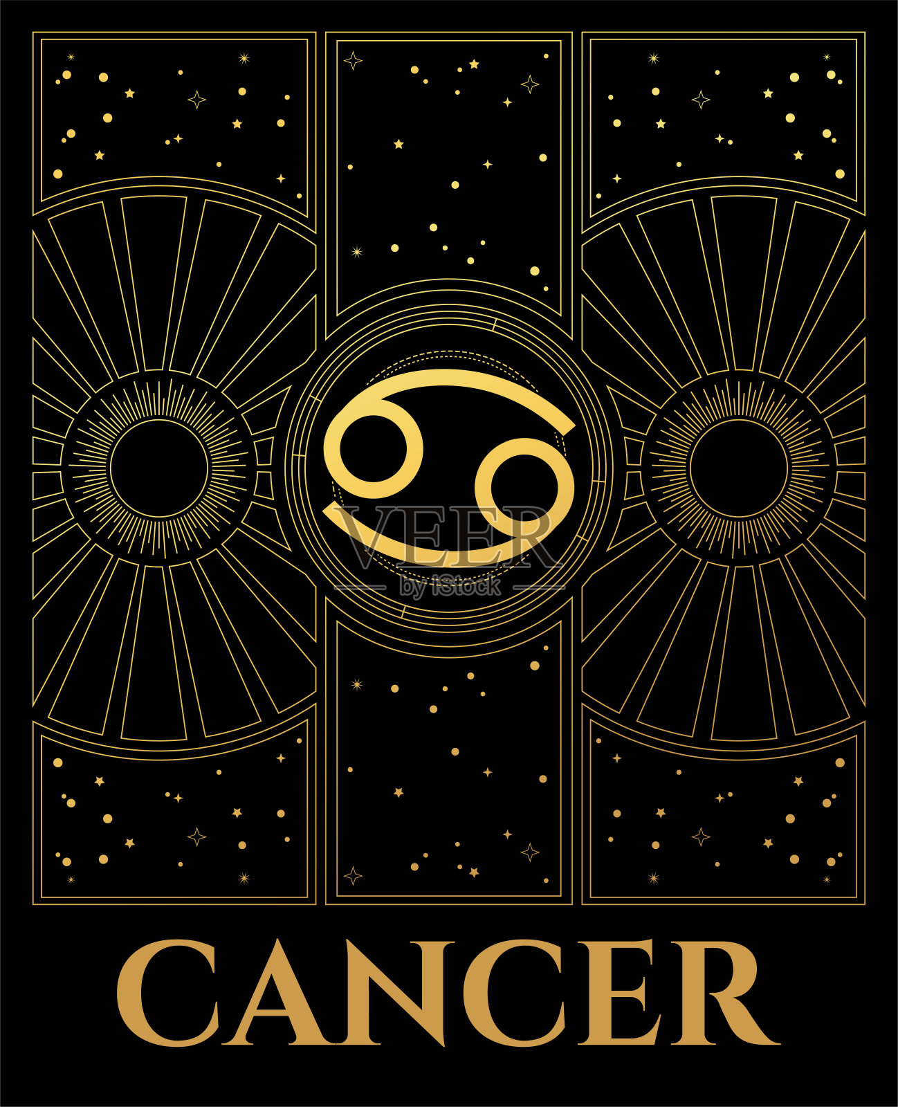 癌症符号的抽象插画图片素材