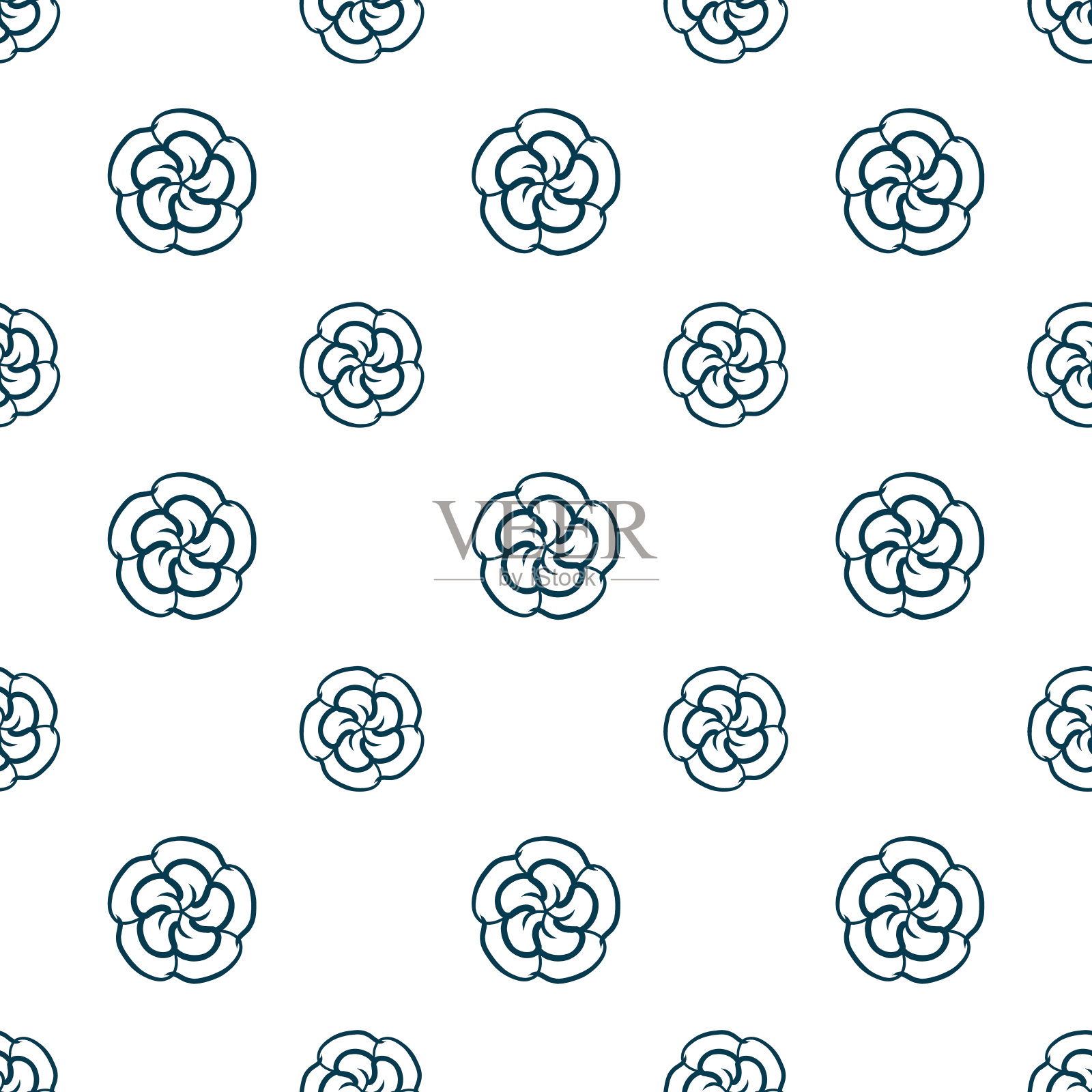 手绘无缝重复图案、矢量重复图案,适用于纺织品、礼品包装、产品包装、品牌、壁纸等无缝印刷工作。样板添加到样板面板。插画图片素材