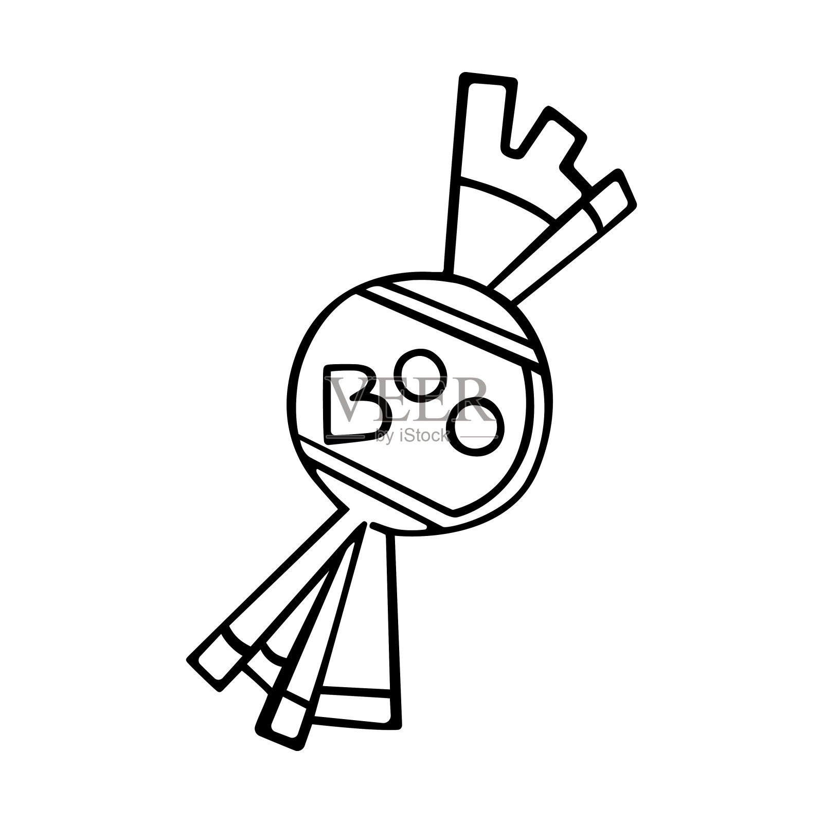 万圣节的糖果。插画图片素材