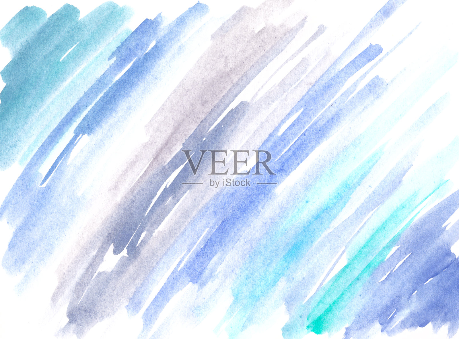 抽象背景在紫罗兰蓝色的颜色彩色水彩画插画图片素材