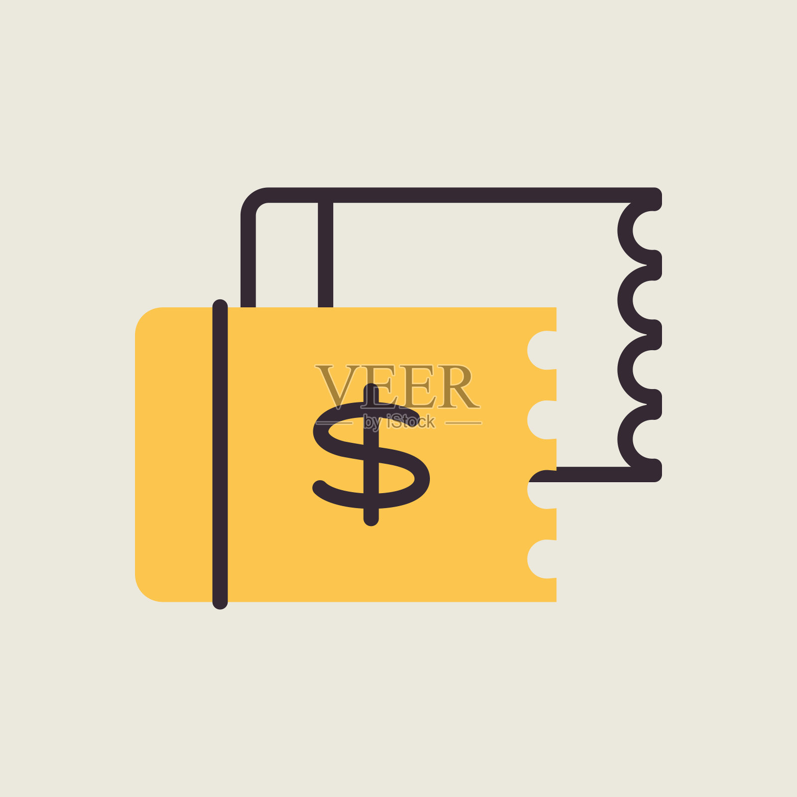 折扣券矢量平面图标插画图片素材