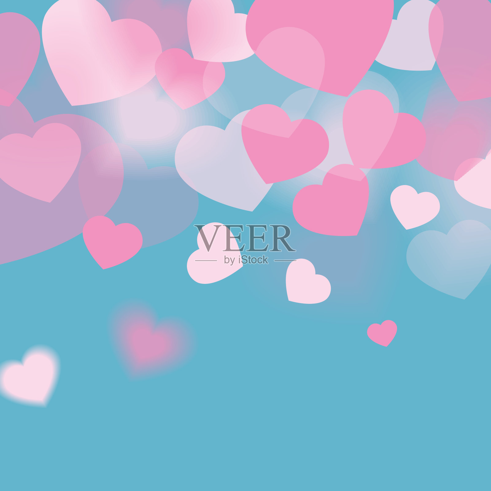 心中爱的背景插画图片素材