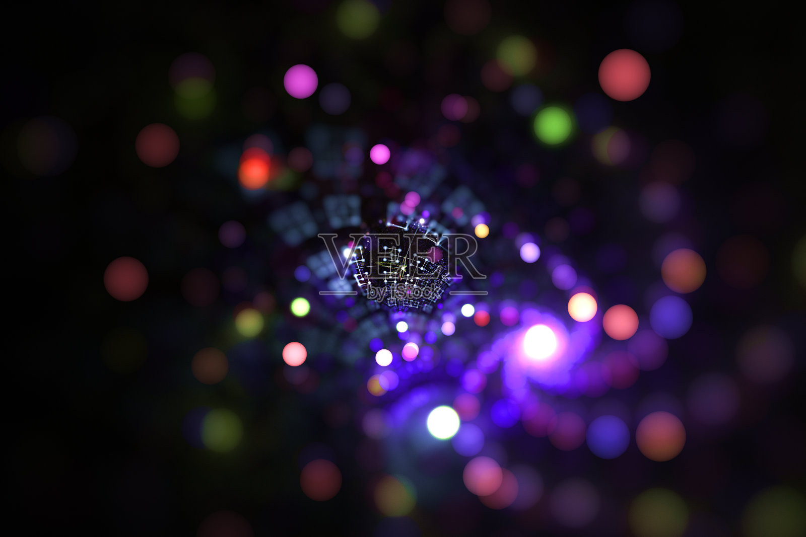 抽象闪亮灯光背景插画图片素材