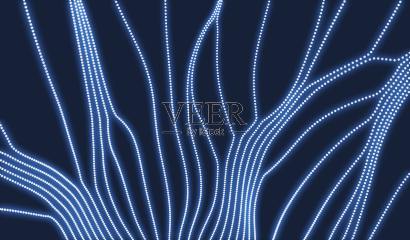 动态发射粒子阵列。3 d技术风格。抽象的背景。矢量插图。插画图片素材