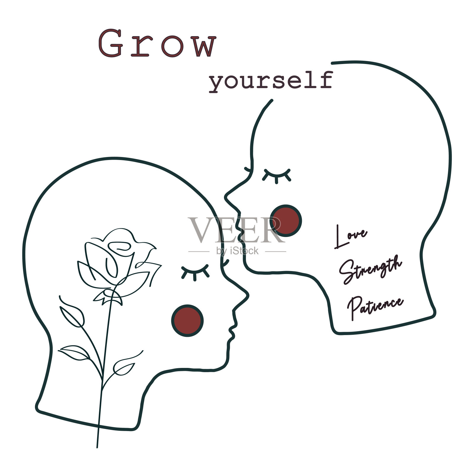 头插画图片素材