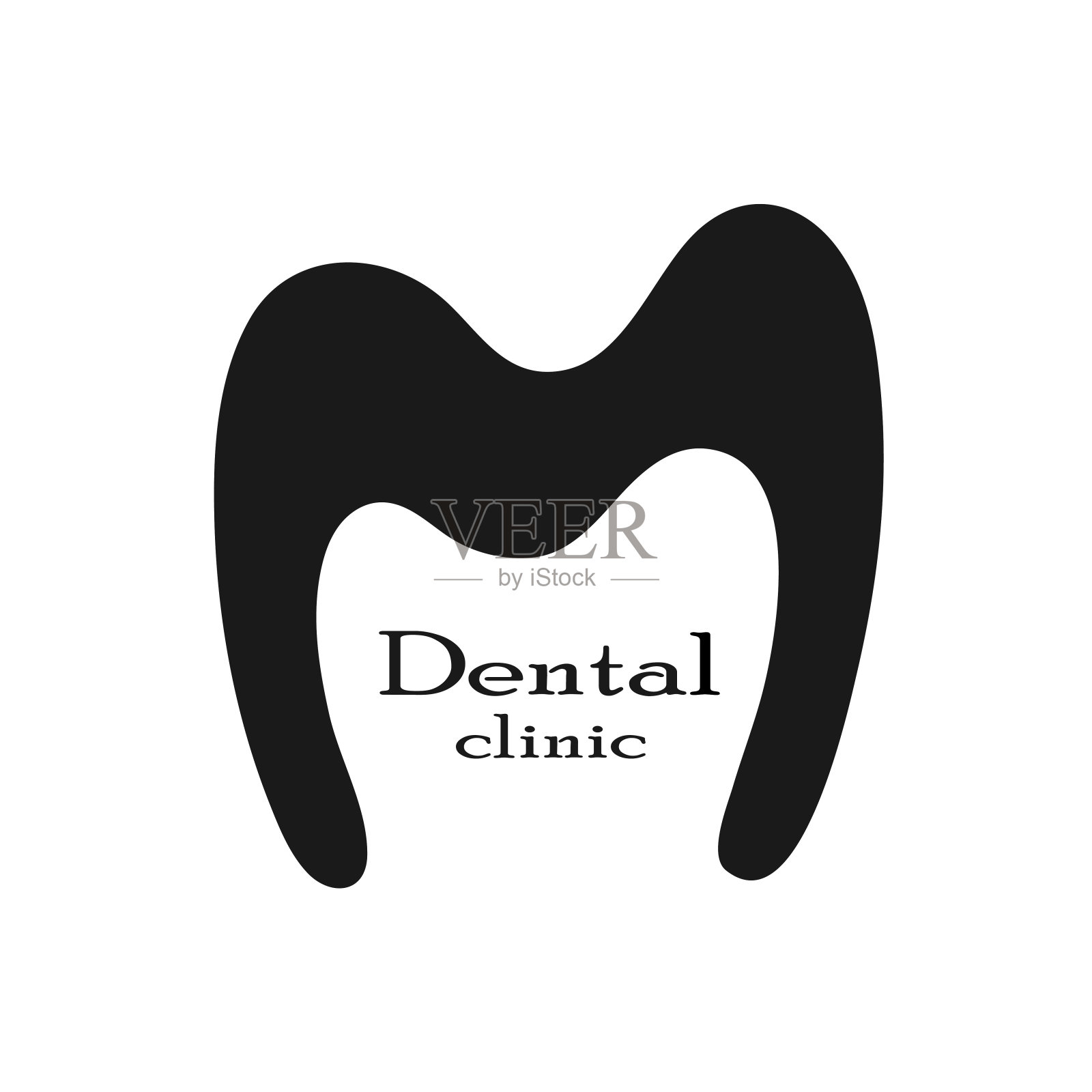 牙科诊所的牙齿载体插画图片素材