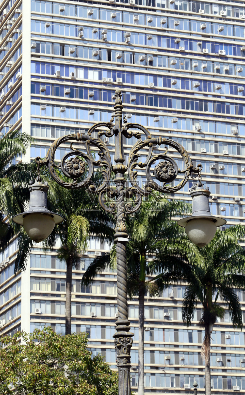 路灯,巴西圣保罗的象征照片摄影图片