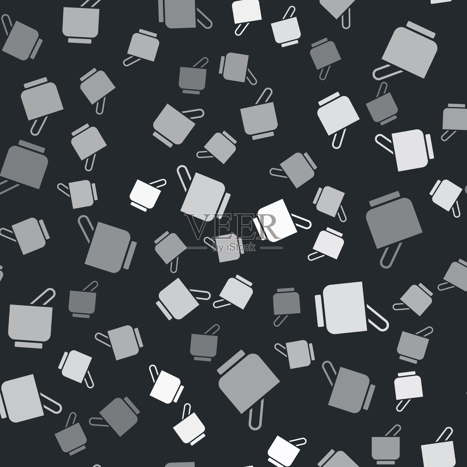 灰臼与杵图标隔离无缝插画图片素材