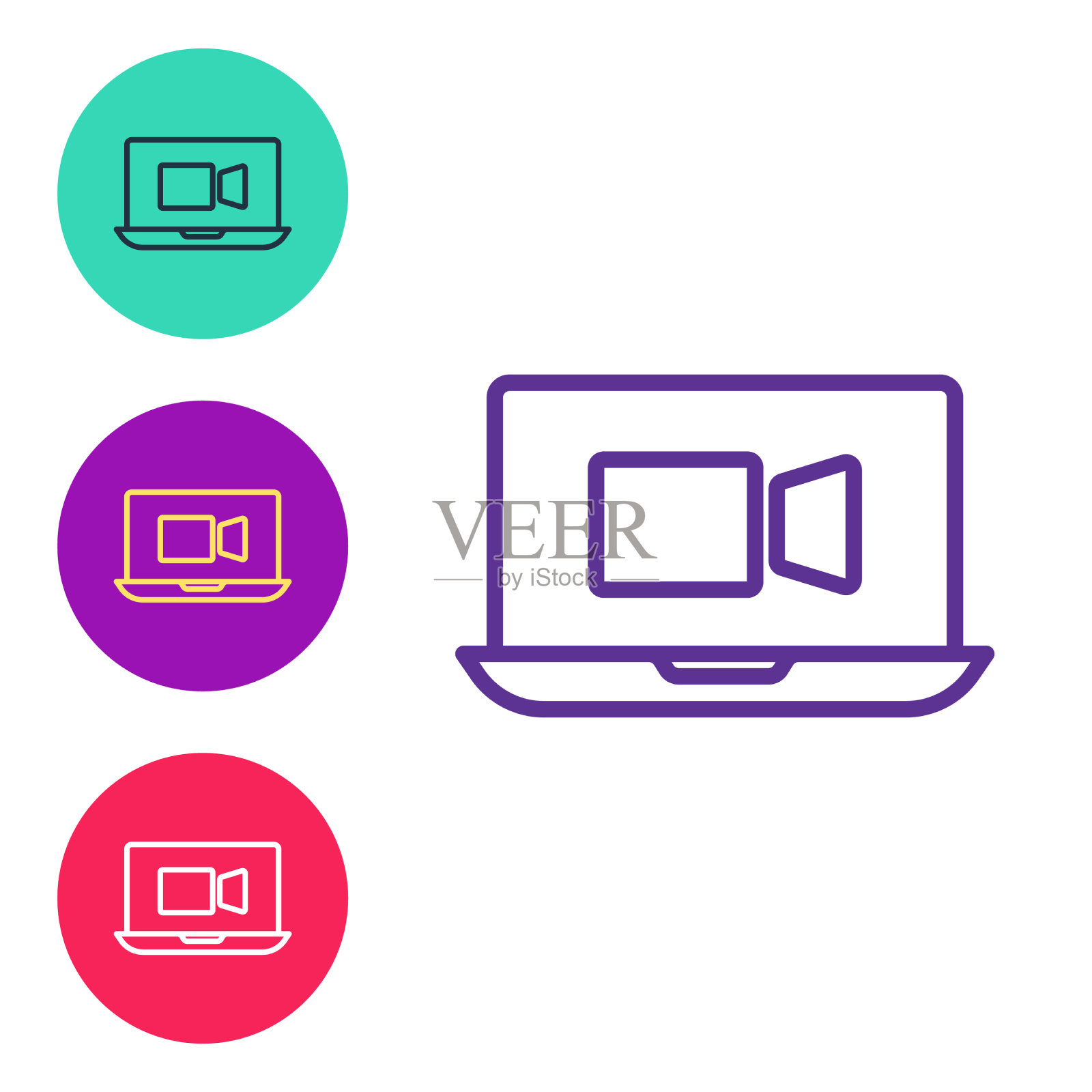 设置通话视频会议图标隔离为“”图标素材