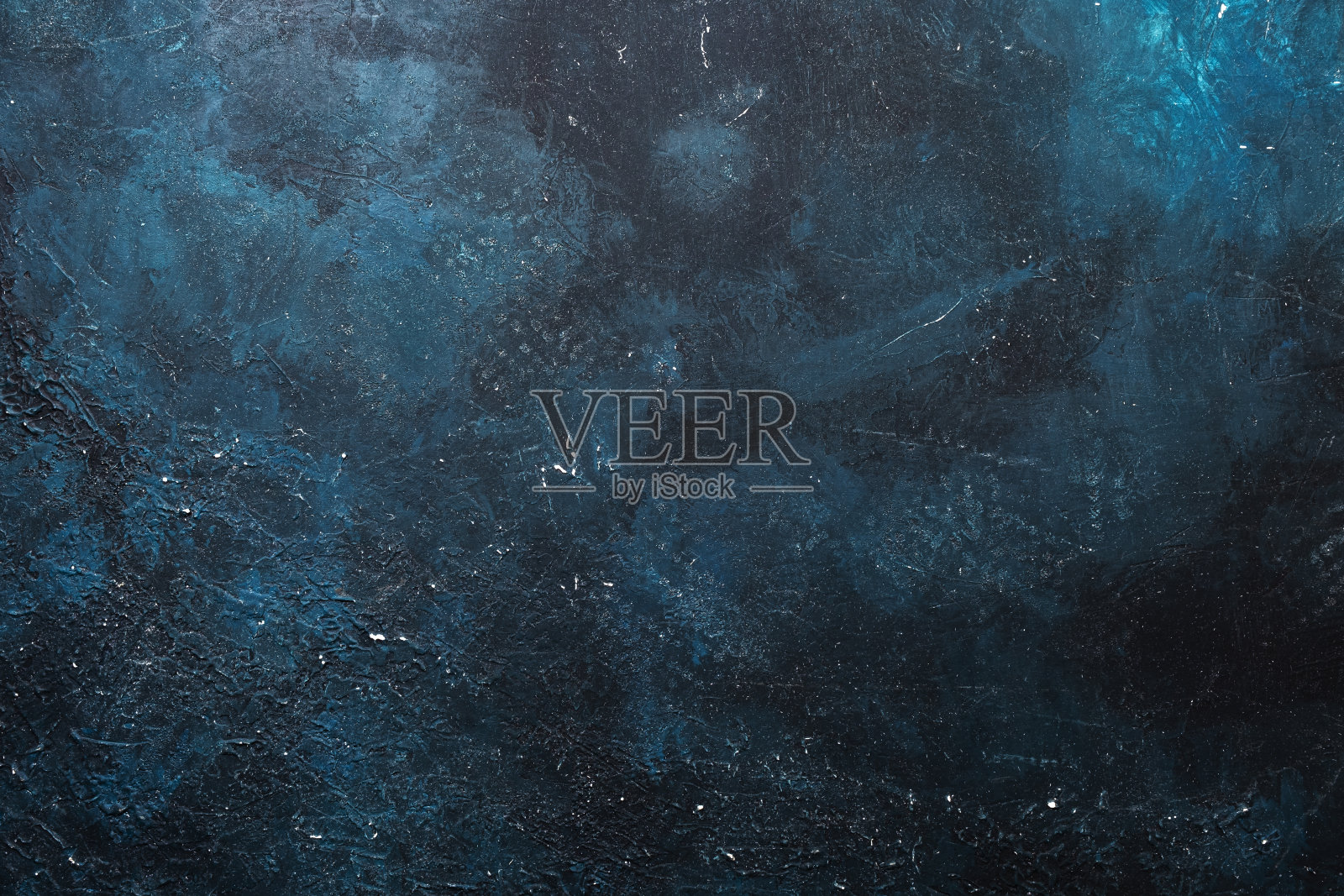 蓝色旧划痕绘制纹理或背景与纹理元素。高对比度和分辨率的图像与文本的位置。模板设计照片摄影图片