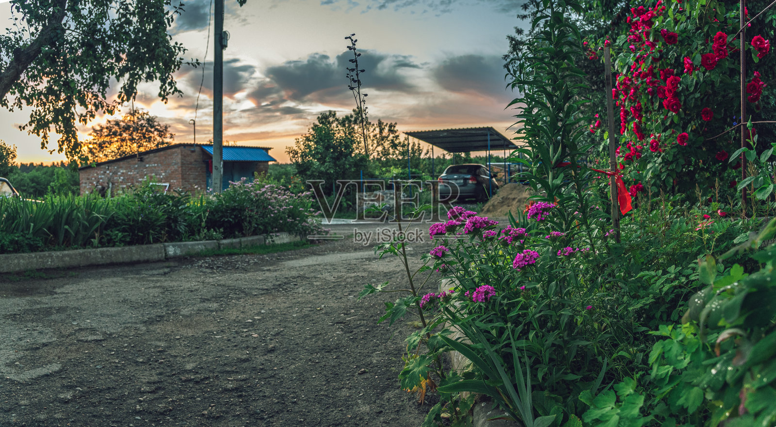 在一个小镇的早晨照片摄影图片