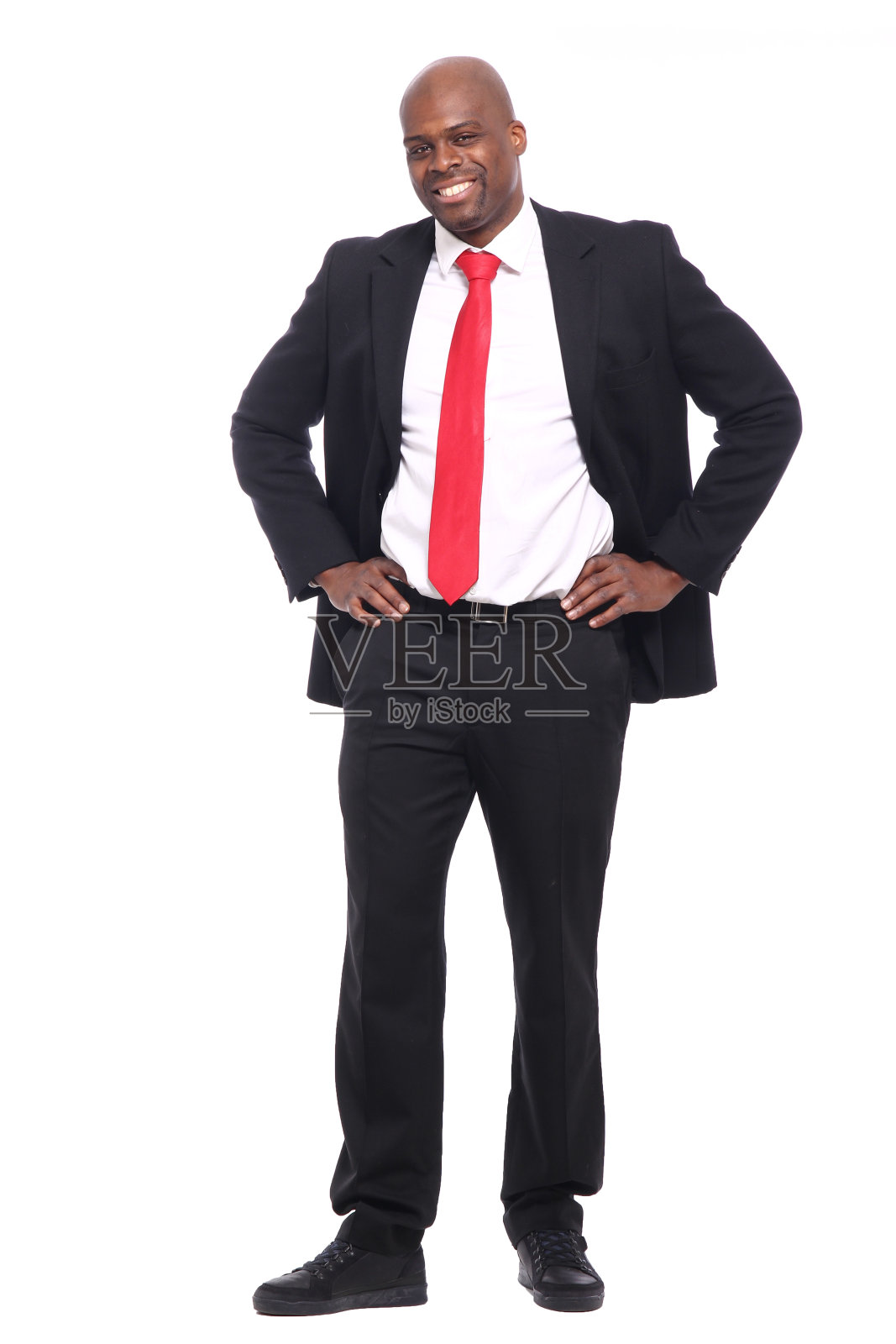 美丽丰满的身体快乐的黑色时尚男人照片摄影图片