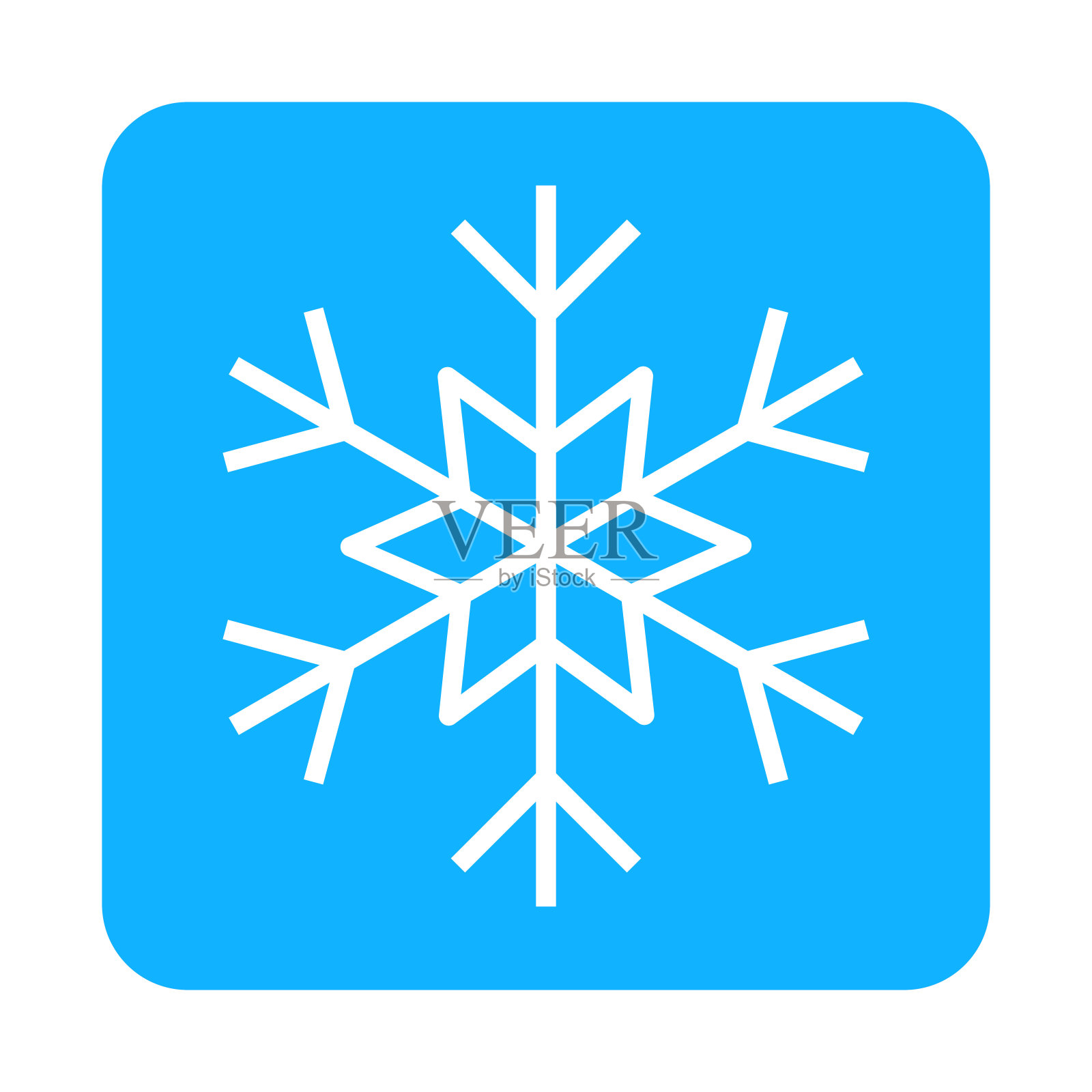 雪花图标插画图片素材