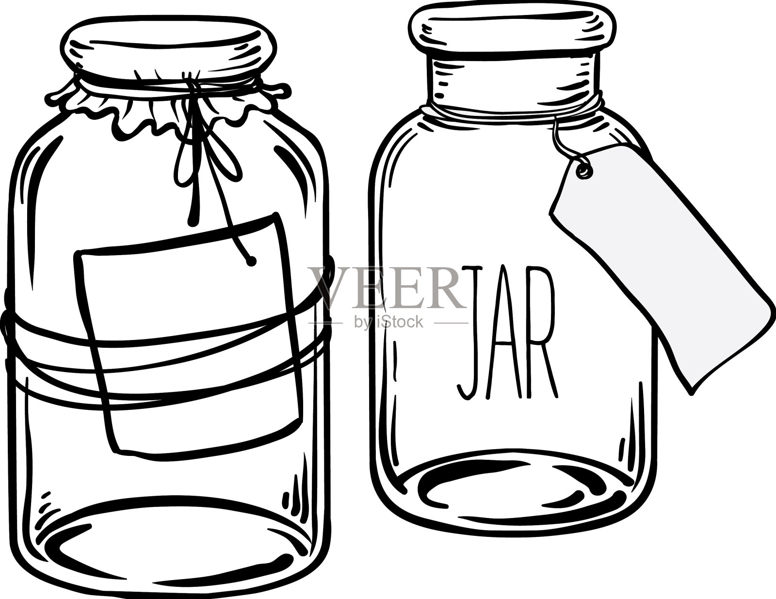 玻璃瓶上油墨老化设计元素图片