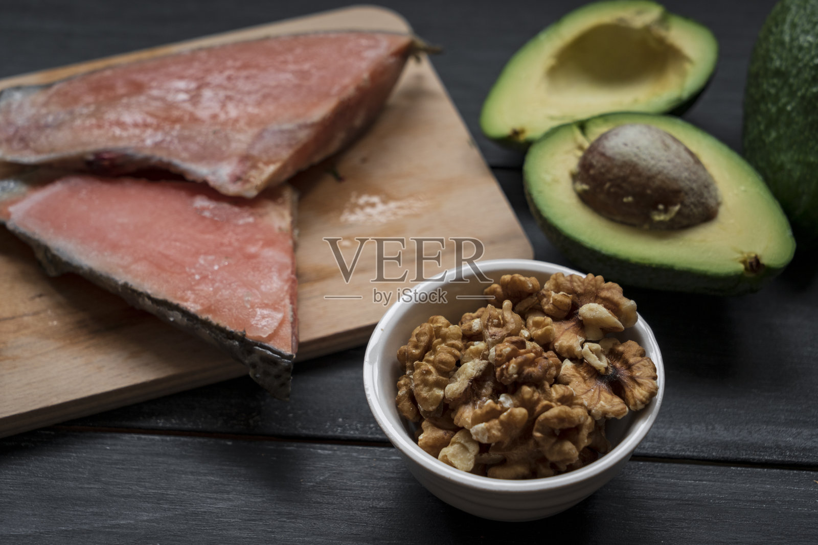 富含健康脂肪的食物照片摄影图片