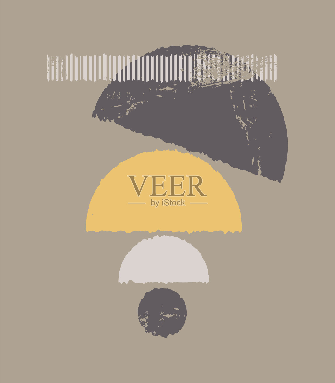 极简抽象艺术背景与形状插画图片素材