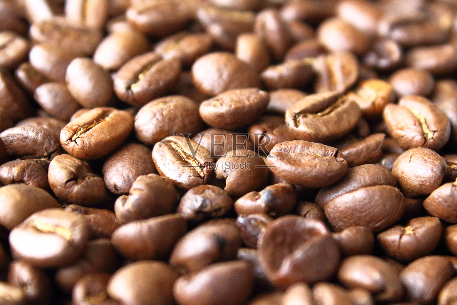 咖啡豆。特写镜头。背景。纹理。照片摄影图片