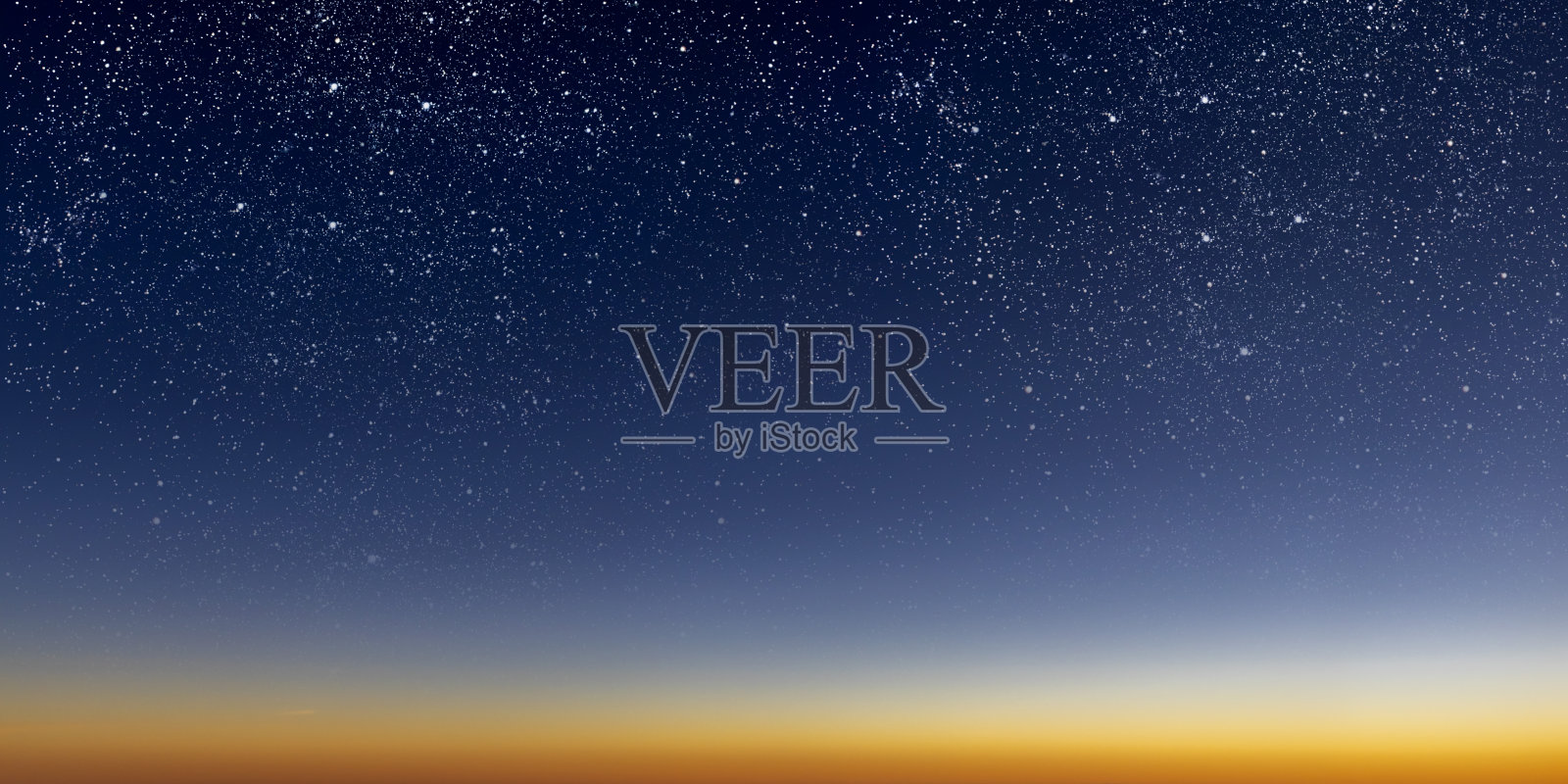 一个美丽的黎明太阳与星星,从蓝色渐变到红色照片摄影图片