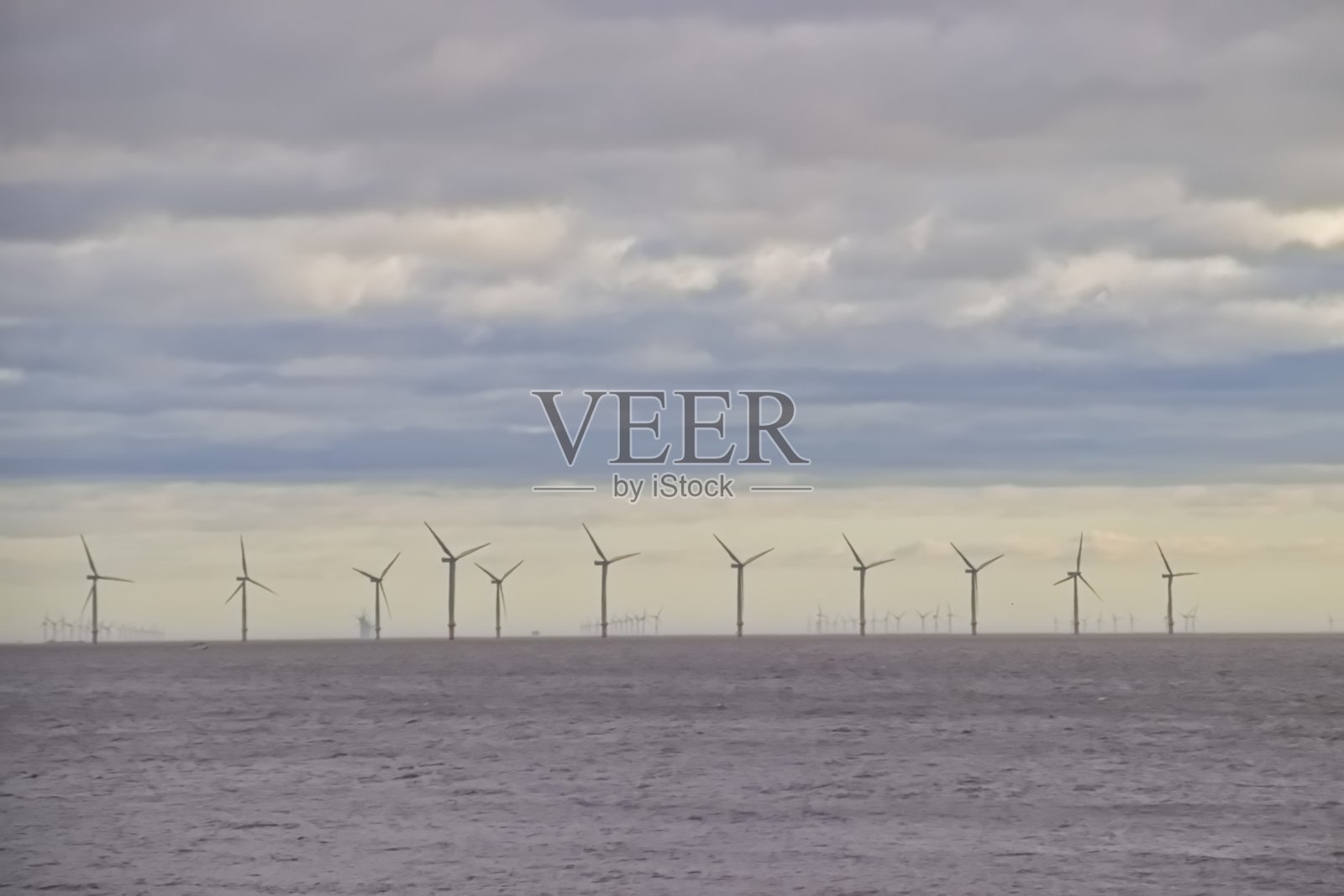 海上风力涡轮机照片摄影图片