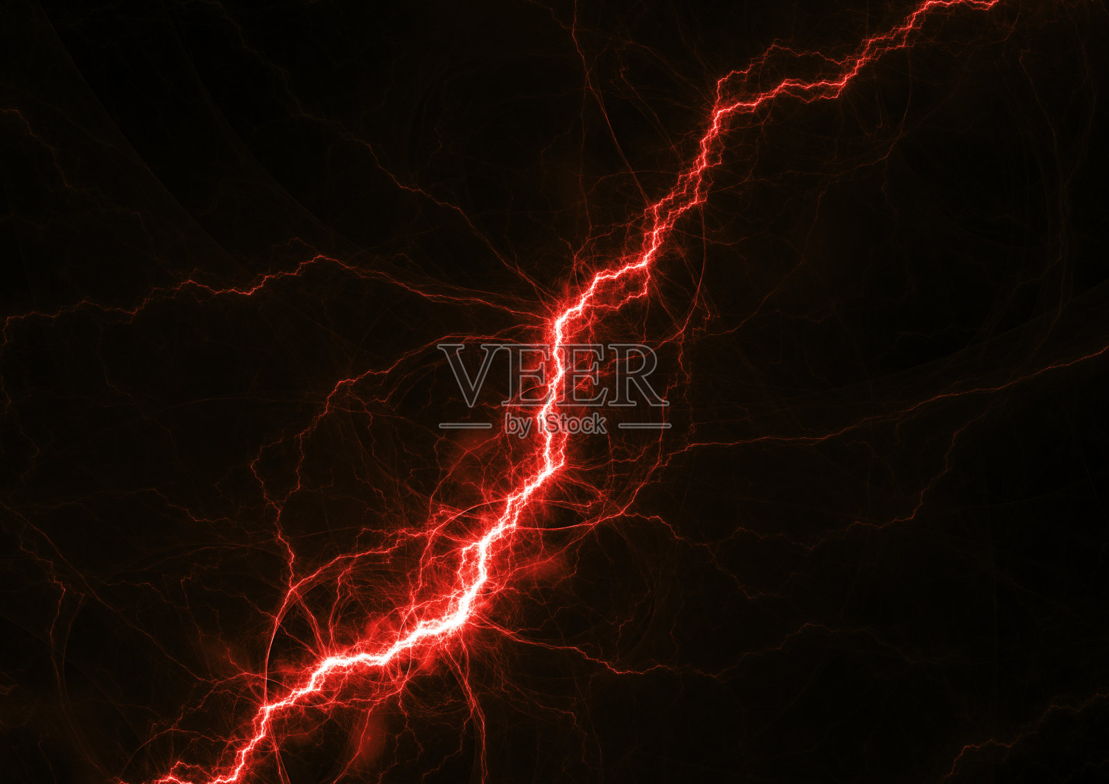 燃烧热等离子体闪电,抽象能量和电背景照片摄影图片