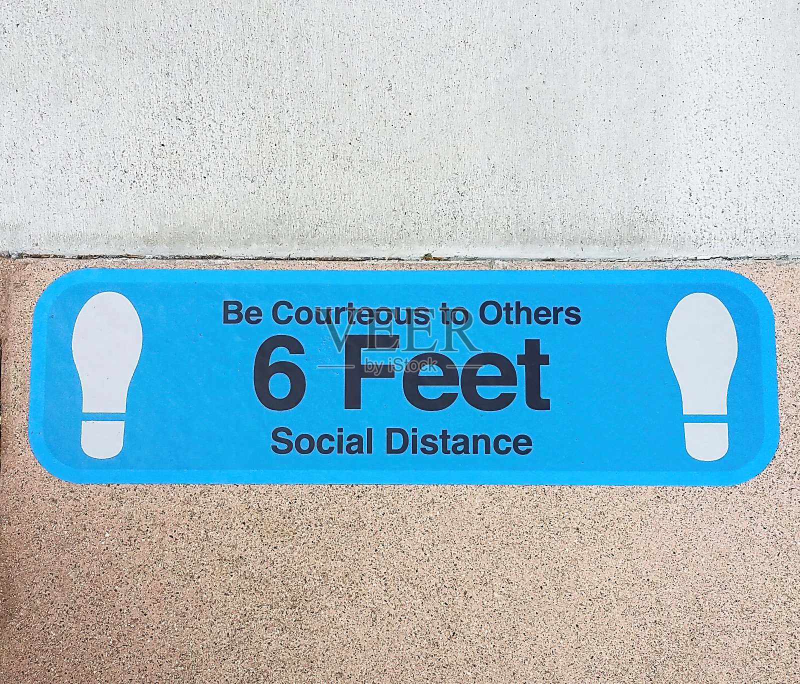 六英尺社交距离标志照片摄影图片