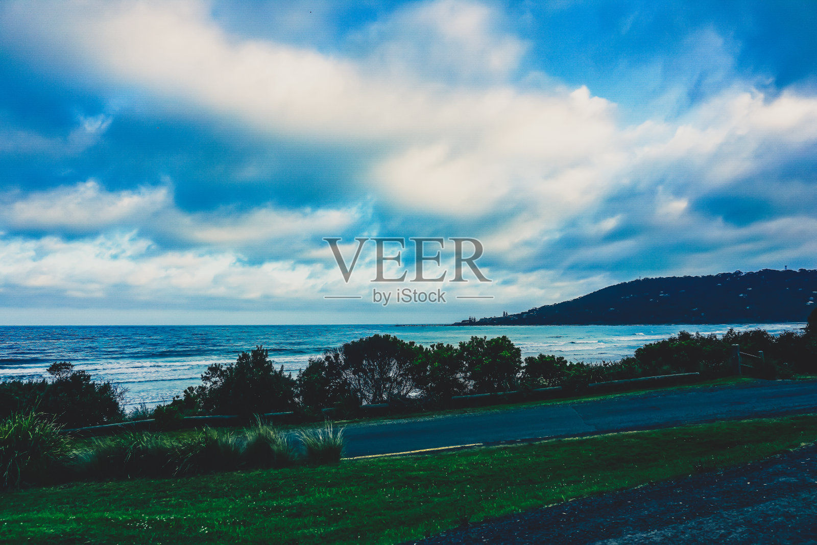 澳大利亚大洋大道上的海洋和海岸。照片摄影图片