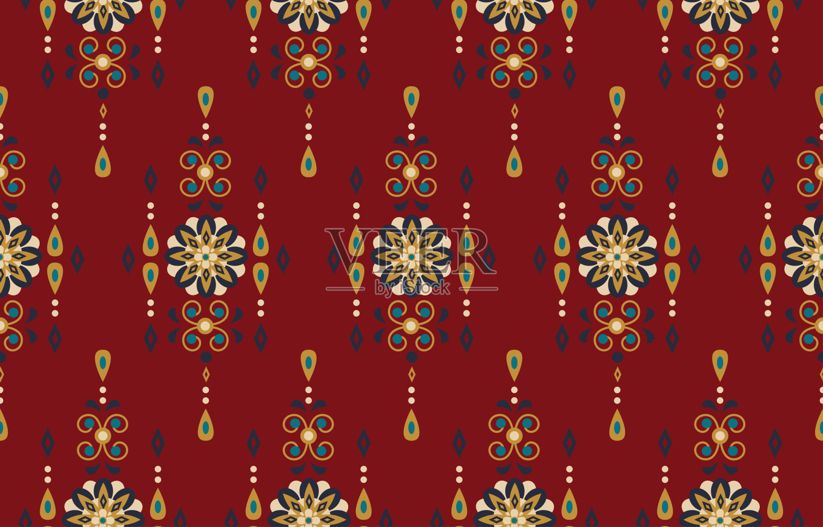 印度无缝图案插画图片素材