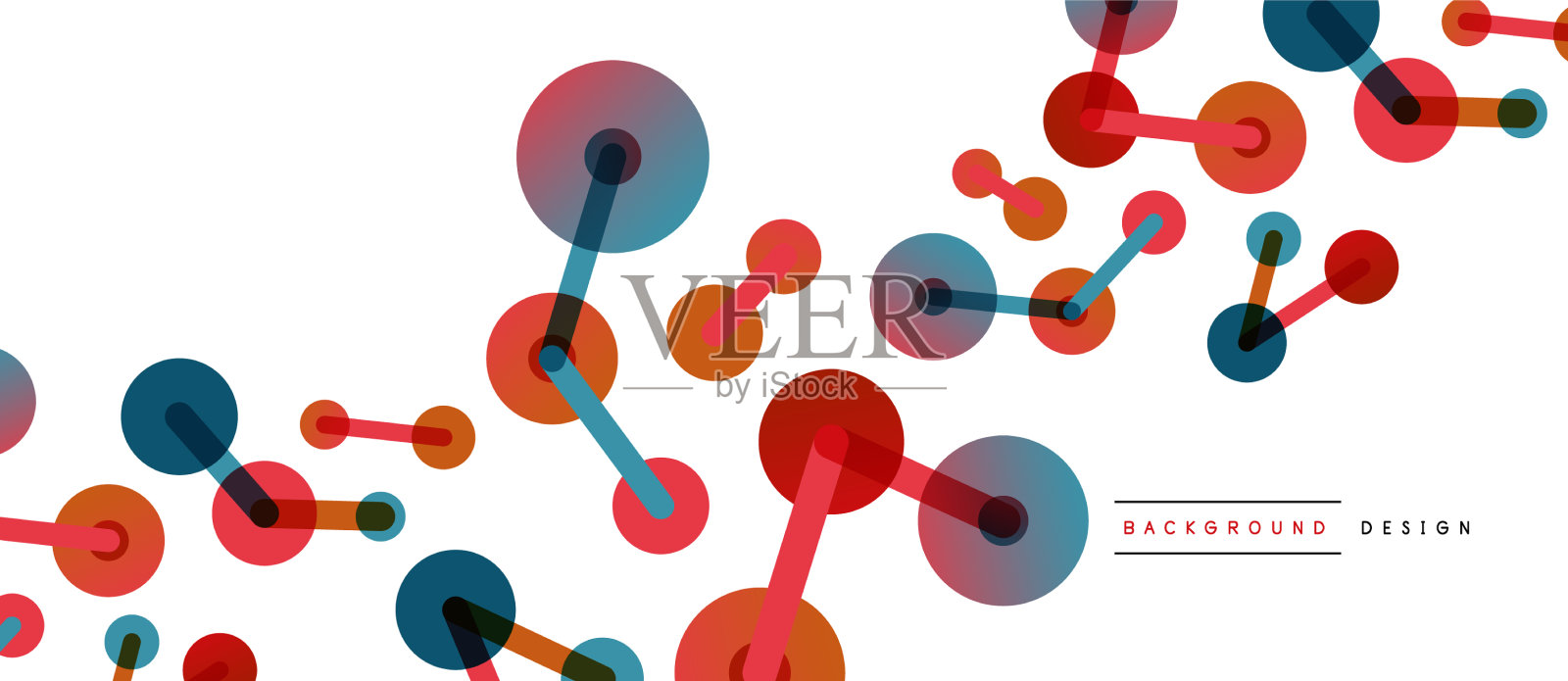 线点连接几何抽象插画图片素材