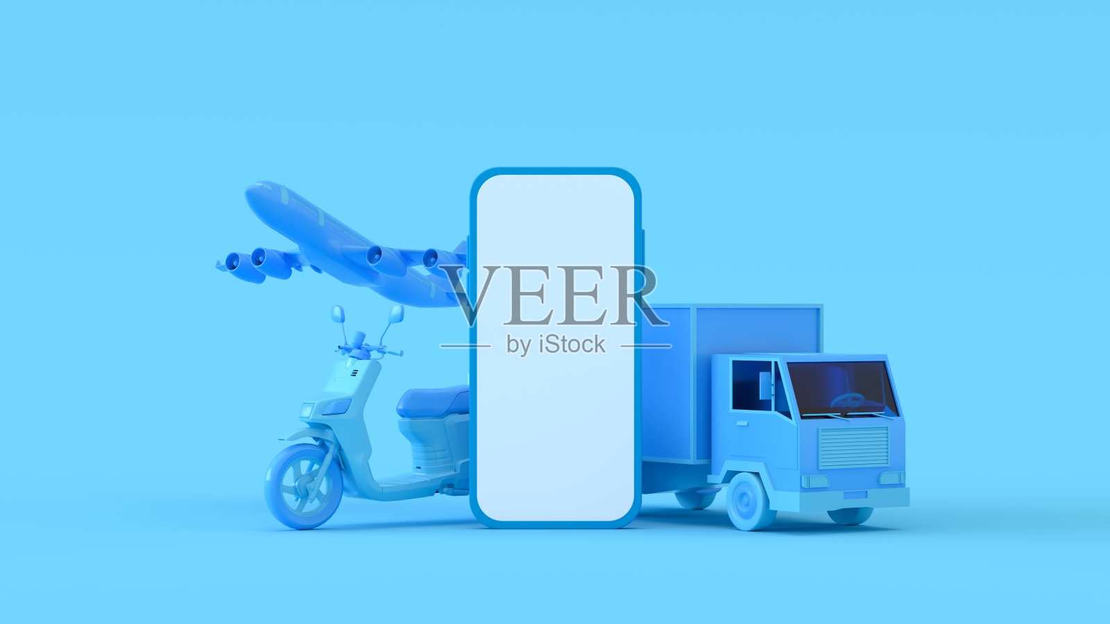 网上购物、配送、供应链、黑屏智能手机、交通运输、移动应用、电子商务照片摄影图片