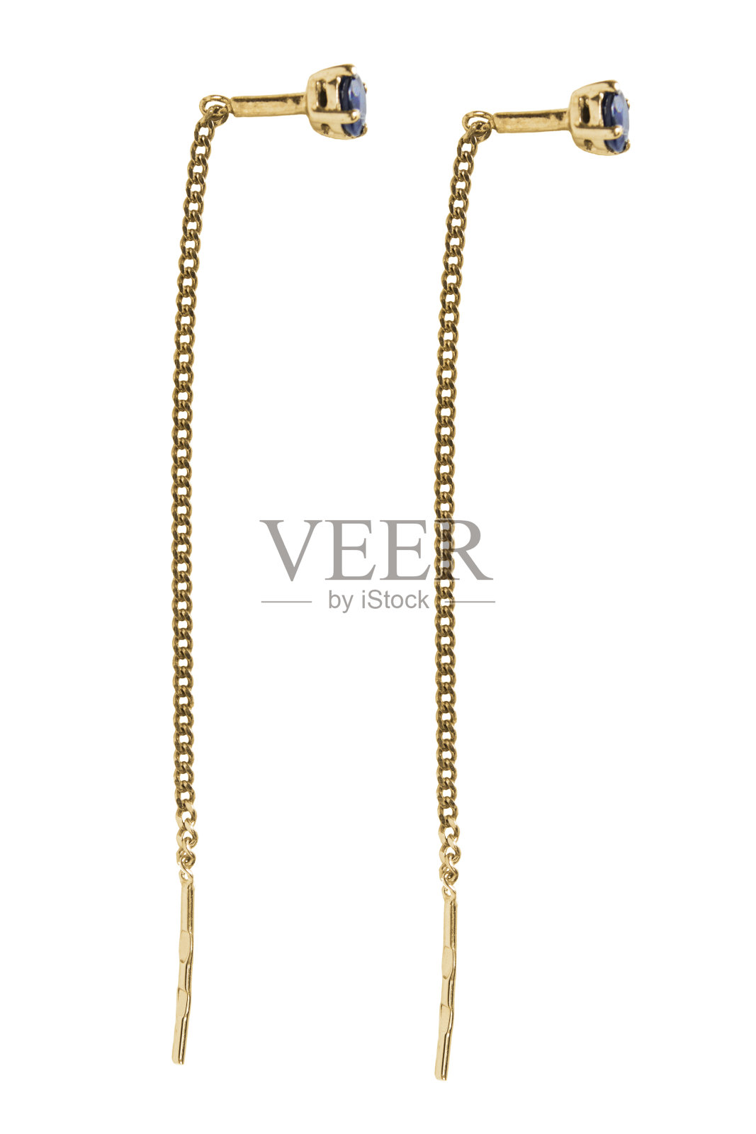 金耳环孤立照片摄影图片